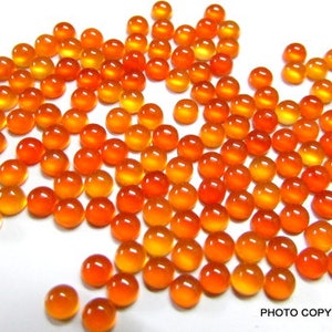25 pieces 1.5mm Carnelian Cabochon Round Loose Gemstone, lots of gorgeous beautiful orange color, Carnelian Round Cabochon Loose Gemstone