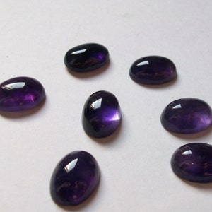 13x18mm Amethyst Cabochon Oval Loose Gemstone, Amethyst Oval Cabochon have lots of gorgeous beautiful purple color.... image 2