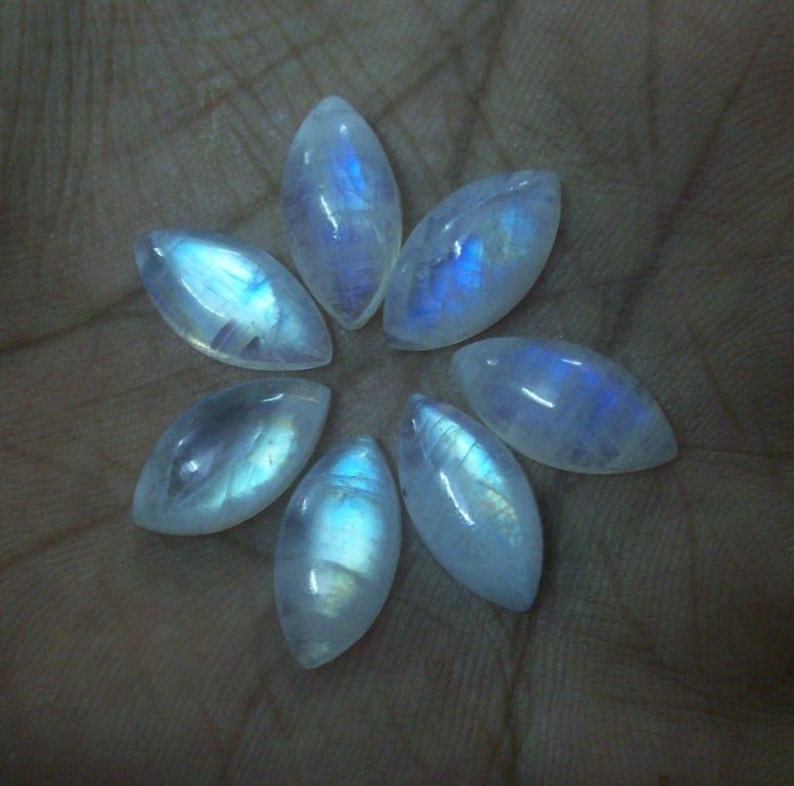 9x18mm Rainbow Moonstone Cabochon Marquise Gemstone, Rainbow Moonstone Marquise Cabochon Loose Gemstone, have lots of beautiful Gemstone