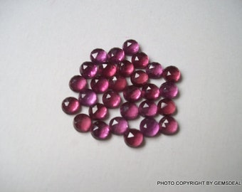 6mm Rhodolite Garnet Rosecut Round AAA quality Cabochon Faceted Gemstone, Rhodolite Garnet Round Rosecut Gemstone,