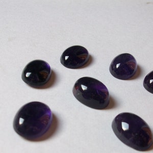 13x18mm Amethyst Cabochon Oval Loose Gemstone, Amethyst Oval Cabochon have lots of gorgeous beautiful purple color.... image 5