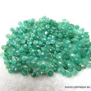 4mm Natural Emerald Cabochon: AA Quality Loose Gemstone image 5