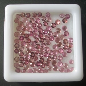 10 pieces 1.5mm Pink Tourmaline Faceted Round Loose Gemstone, Pink Tourmaline Round Faceted Loose Gemstone, Tourmaline Faceted Round Gems
