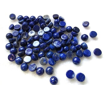 10 pieces 5mm Lapis Round Cabochon Gemstone, Lapis Cabochon Round Gemstone, have Lots of Gorgeous beautiful Deep Blue Gemstone