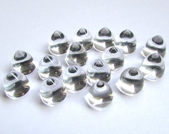 1 piece Crystal Cabochon Bullet Shape gemstone,  6x6mm, 8x8mm, 10x10mm Bullet Crystal Bullet Cabochon Gemstone, Clear Quartz bullet Cabochon