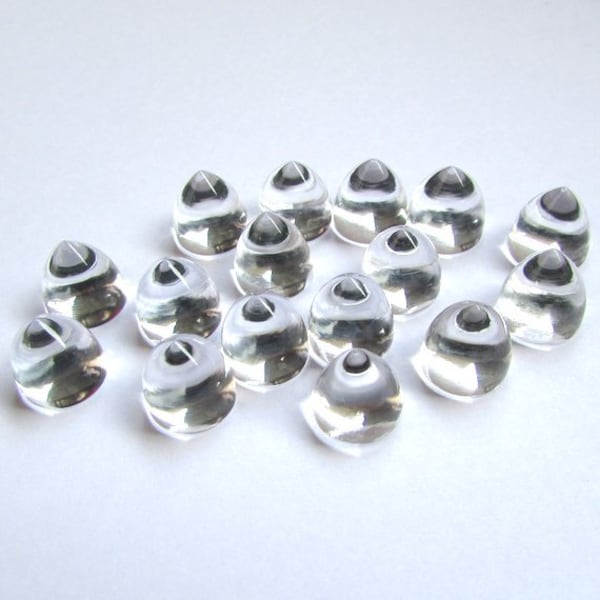 1 piece Crystal Cabochon Bullet Shape gemstone,  6x6mm, 8x8mm, 10x10mm Bullet Crystal Bullet Cabochon Gemstone, Clear Quartz bullet Cabochon