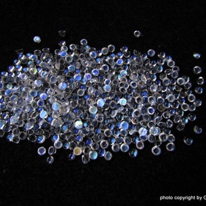 20 pieces 3mm Rainbow Moonstone Cabochon Round Gemstone, NATURAL Rainbow moonstone round AAA quality Cabochon gemstone, moonstone Cabochon image 5