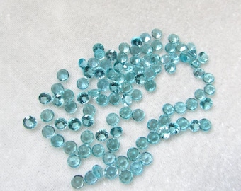 10 pieces 4mm Apatite Faceted Round Loose Gemstone, AAA Quality Natural Blue Apatite Round Faceted Gemstone, faceted apatite Round Gemstone