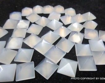 10mm White Moonstone Pyramid Square Cabochon have lots of gorgeous, White Milky Moonstone Square Pyramid Cabochon AAA quality beautiful Gems