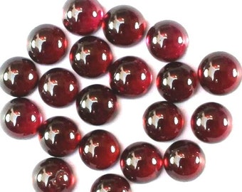 25 pieces 4mm Red Garnet Cabochon Round Gemstone, Natural Red GARNET Round CABOCHON gemstone, Beautiful Red Garnet Cabochon Round Gemstone