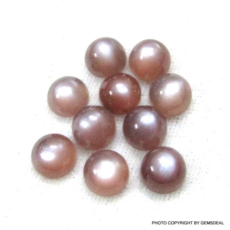 10 pieces 8mm Natural Chocolate MOONSTONE Cabochon Round Superb Moon Flash have lots of gorgeous AAA Quality beautiful Chocolate color