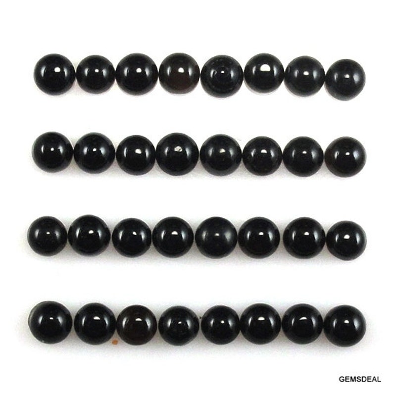 3mm Natural BLACK ONYX round cabochon have lots of gorgeous 100 piece 3mm Black onyx cabochon round gemstone 3mm black onyx cabochon round