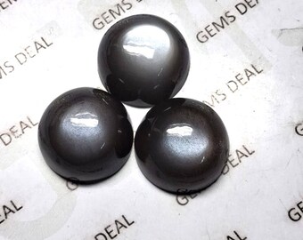 AAA Gray Moonstone Cabochon: 19mm Round Loose Gemstone