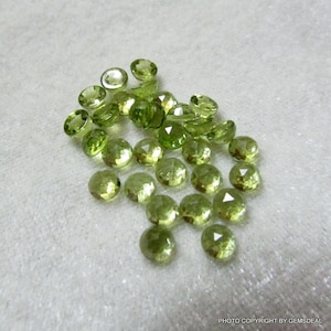 10 piece 3mm Peridot Rosecut Round Gemstone, Natural PERIDOT Round rosecut faceted gemstone, Peridot Faceted rosecut Cabochon Round Gemstone