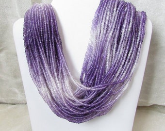 13 inch 3.5mm Amethyst Faceted Rondelles Shaded rondelle beads, Amethyst Shaded Faceted Rondelles Beads, Amethyst Beads Rondelle Gemstone