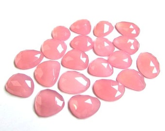 Pink Chalcedony Rosecut Cabochon: 50-200 Carat Gemstone Lot