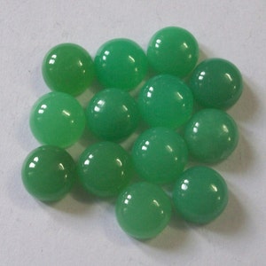 8mm Chrysoprase Cabochon Round Loose Gemstone, Chrysoprase Round Cabochon Gemstone, have lots of gorgeous beautiful Green Chrysoprase Round