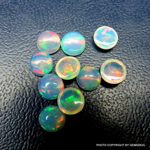 5mm Ethiopian Opal Cabochon Round Gemstone, Ethiopian Opal Round cabochon, Opal Cabochon Round Gemstone, AAA quality have lots of gorgeous