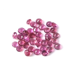 25 pieces 2mm Pink Tourmaline Faceted Round Gemstone, Pink Tourmaline Round Faceted Loose Gemstone, Pink Tourmaline Faceted Loose Gemstone
