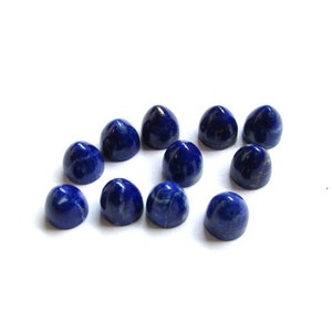 1 pieces 8x8mm Blue Lapis Cabochon Bullet Shape gemstone, Blue Lapis Bullet Cabochon Gemstone, Blue Lapis bullet Shape Cabochon Gemston
