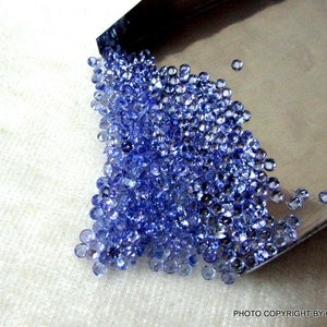 50 pieces 2mm Tanzanite Faceted Round Gemstone, Tanzanite Round Faceted Gemstone, Blue Tanzanite Faceted Round Loose Gemstone