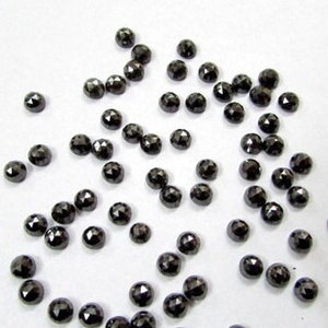 10 pieces 4mm Hemetile Round Rosecut AAA quality Flat gemstone, Hemetile Rosecut Round Gemstone