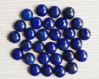 10 cabochon di lapislazzuli blu reale: pietre preziose rotonde da 8 mm