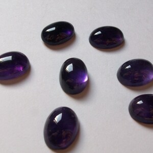 13x18mm Amethyst Cabochon Oval Loose Gemstone, Amethyst Oval Cabochon have lots of gorgeous beautiful purple color.... image 4