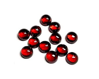 10 pieces 3mm Red Garnet Round cabochon have lots of gorgeous, Red Garnet cabochon round loose gemstone, Red Garnet round cabochon gemstone