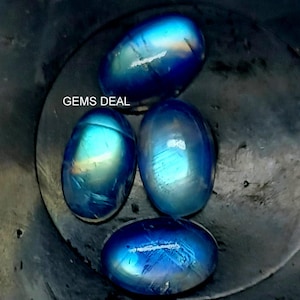 9x13mm Rainbow Moonstone Cabochon Oval Loose Gemstone, Rainbow Moonstone Oval Cabochon Gemstone, Moonstone Oval Cabochon Gemstone