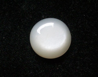 1 pieces 20mm White Moonstone Cabochon Round Gemstone, Natural milky White Moonstone Round Cabochon Have Lots of Gorgeous Beautiful