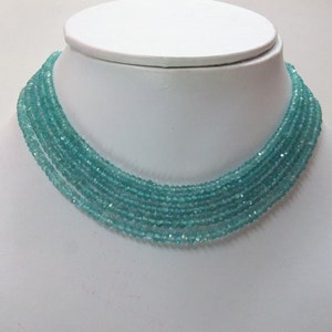 10 strand 3.5mm Apatite rondelle Beads Faceted gemstone beads, Apatite Beads rondelle Faceted gemstone beads, Apatite faceted beads Gemstone