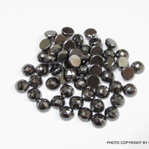 25 stuks 4 mm hematiet Rose cut ronde cabochon edelsteen, hematiet Rosecut ronde cabochon, hematiet Rosecut cabochon ronde edelsteen