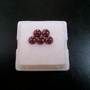 10 pieces 6mm Rhodolite Garnet Round Loose Gemstone, Rhodolite Garnet Round Cabochon Loose Gemstone, Pink Garnet Deep Pink Color Gemstone