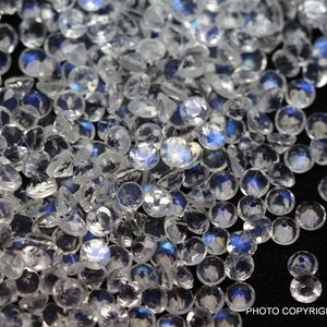 35 pieces 3.5mm RAINBOW Moonstone Faceted Round Gemstone, Rainbow Moonstone Round Faceted Loose Gemstone, Moonstone Faceted Round Gemstone