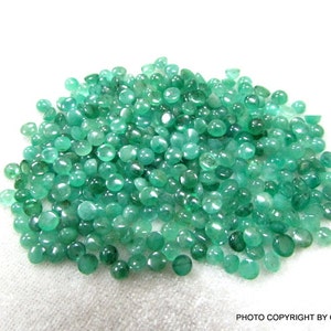 4mm Emerald Cabochon Round Loose Gemstone, Natural EMERALD Round Cabochon Gemstone, AA Quality have lots of gorgeous beautiful Gemstone