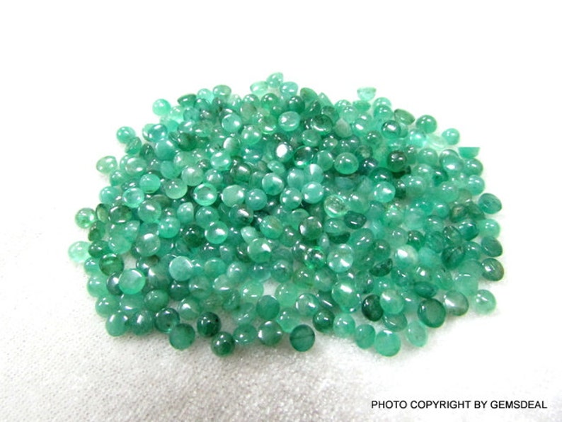 4mm Emerald Cabochon Round Loose Gemstone, Natural EMERALD Round Cabochon Gemstone, AA Quality have lots of gorgeous beautiful Gemstone
