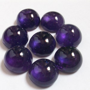 1 pieces 15mm Amethyst Cabochon Round Gemstone, beautiful color, Natural Amethyst Round Cabochon Gemstone, Amethyst Cabochon Round