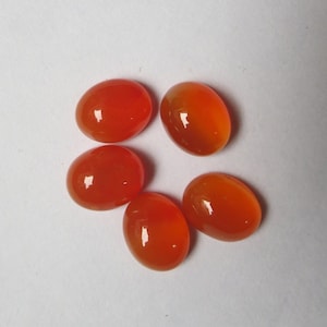 10 pcs 5x7mm To 8x10mm Carnelian Cabochon Oval Loose gemstone, Carnelian Oval Cabochon have lots of gorgeous..... beautiful ORANGE color....