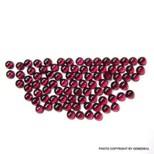 10 pieces 3mm To 8mm Rhodolite Garnet Cabochon Round Gemstone, Rhodolite Garnet Round Cabochon Gemstone, Pink Garnet Cabochon Round Gemstone