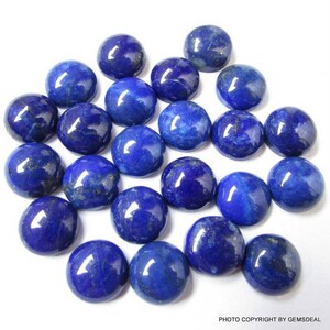 Pierres Précieuses Lapis-lazuli Ronde Cabochon - Taille 3MM à 15MM - Qualité Sup