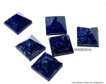 AAA Lapis Lazuli Pyramid Cabochon: 12.5mm Square Gemstone