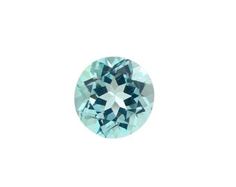 8mm Sky Blue Topaz Faceted Round Gemstone, Sky Blue Topaz Round Faceted gemstone, Blue Topaz Round Faceted Gemstone