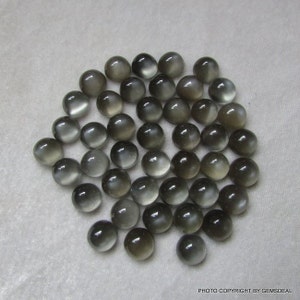 10mm Gray Moonstone Cabochon Round Gemstone, Gray Moonstone Round Cabochon Gemstone, Gray Moonstone Cabochon Round Loose Gemstone