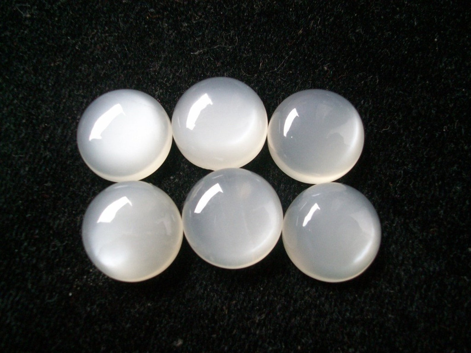 1 stuks 14mm witte MAANSTEEN Cabochon rond losse edelsteen Etsy