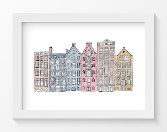 Amsterdam Travel Print | Netherlands | Digital Download | Printable Wall Art