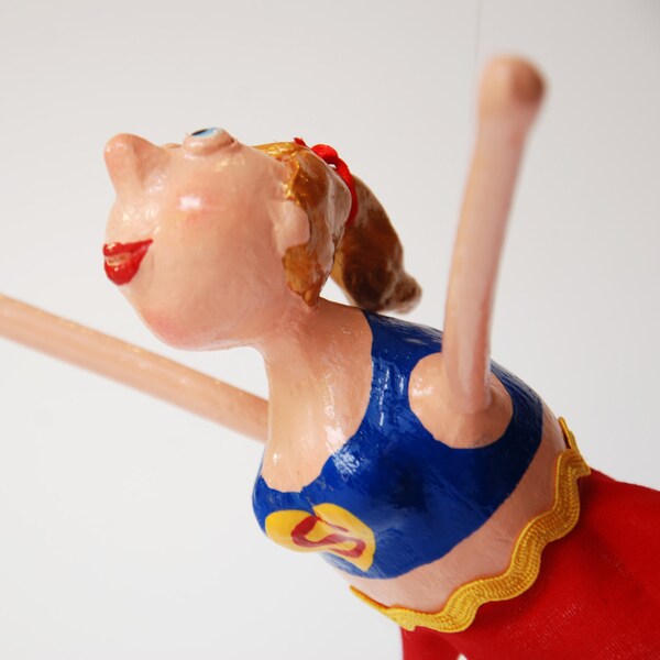 Supergirl Nini Sculpture , Hanging Art Sculpture.