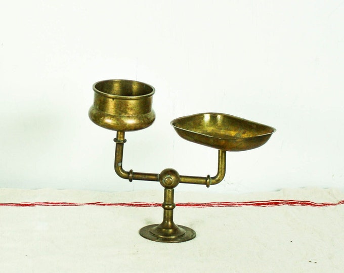 Vintage Brass Shaving Stand Antique Brass Jewelry Holder Etsy