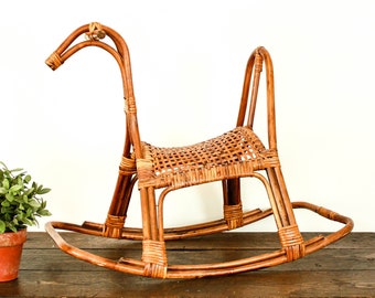 bamboo rocking horse