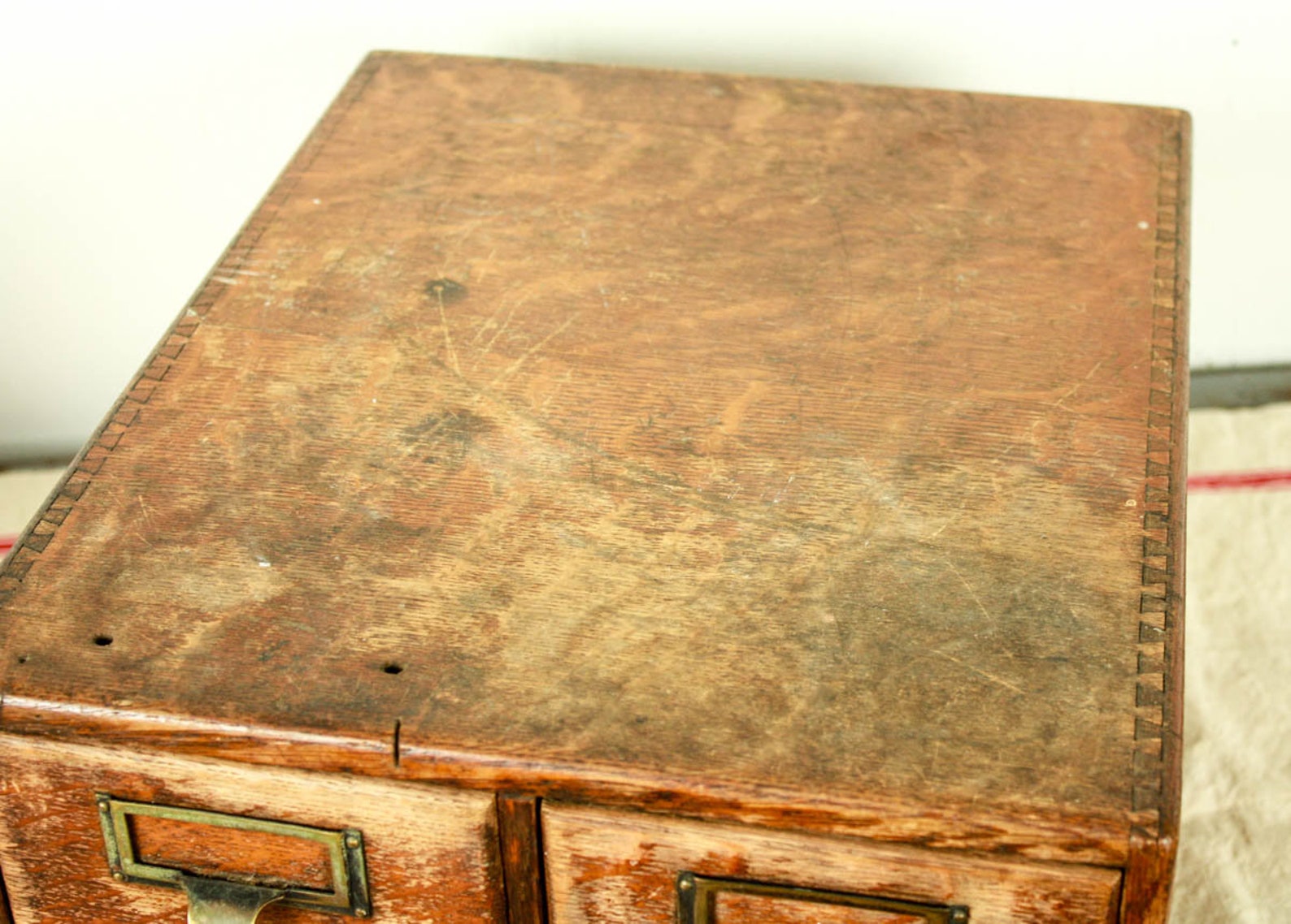 Vintage 4 Drawer Card Catalog Apothecary Drawers Etsy